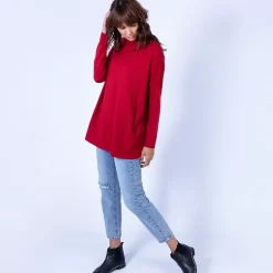 Maison Montagut Pulls>Pull Oversize Col Montant - Garance