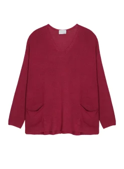 Maison Montagut Pulls>Pull Oversize Col V En Corallo - Telma