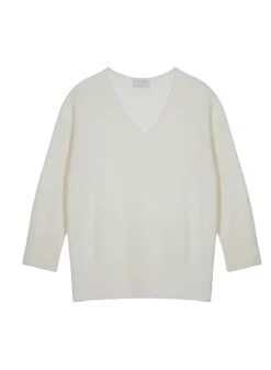 Maison Montagut Pulls>Pull Oversize Col V En Lin - Tiphaine