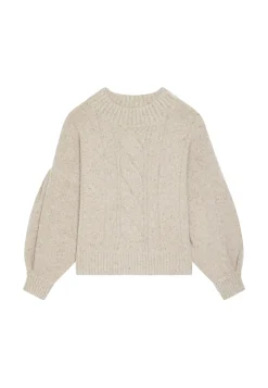 Maison Montagut Pulls>Pull Ras De Cou Chine En Laine Melangee - Laetitia
