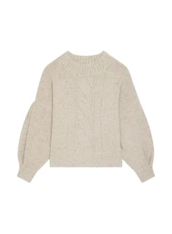 Maison Montagut Pulls>Pull Ras De Cou Chine En Laine Melangee - Laetitia