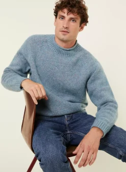 Maison Montagut Pulls>Pull Ras De Cou Chine En Laine Melangee - Ferdinand