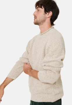 Maison Montagut Pulls>Pull Ras De Cou Chine En Laine Melangee - Ferdinand