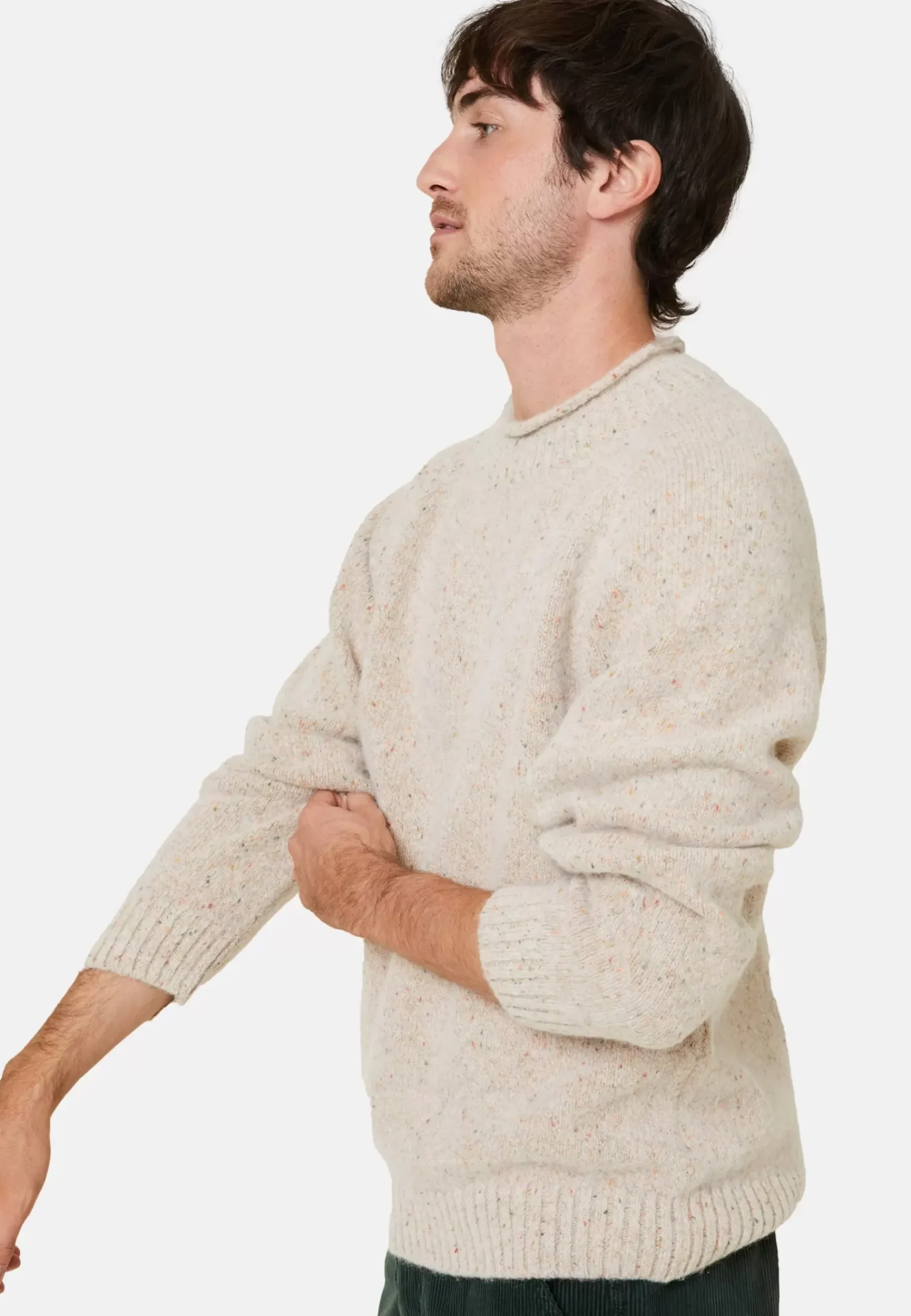 Maison Montagut Pulls>Pull Ras De Cou Chine En Laine Melangee - Ferdinand