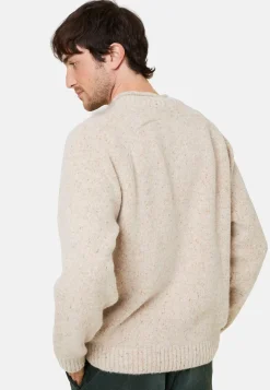 Maison Montagut Pulls>Pull Ras De Cou Chine En Laine Melangee - Ferdinand