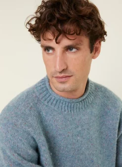 Maison Montagut Pulls>Pull Ras De Cou Chine En Laine Melangee - Ferdinand