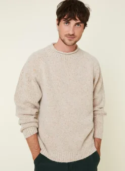 Maison Montagut Pulls>Pull Ras De Cou Chine En Laine Melangee - Ferdinand