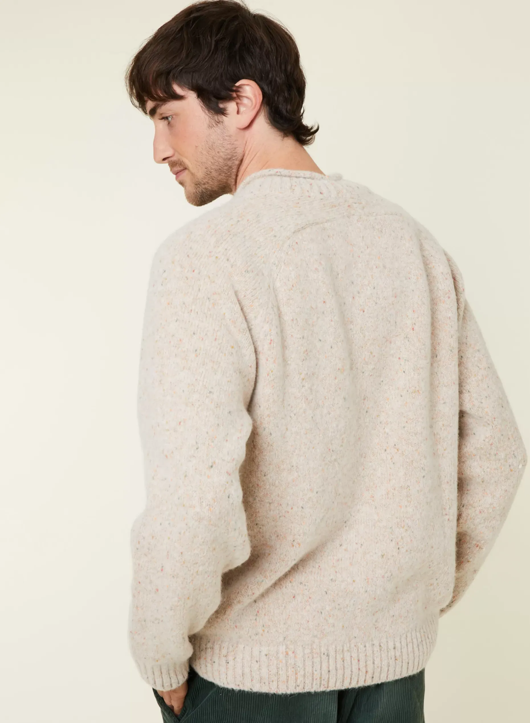 Maison Montagut Pulls>Pull Ras De Cou Chine En Laine Melangee - Ferdinand