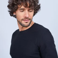 Maison Montagut Pulls>Pull Ras Du Cou En Coton Cachemire - Hizoka