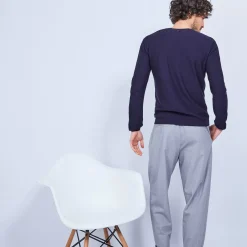 Maison Montagut Pulls>Pull Ras Du Cou En Coton Cachemire - Hizoka