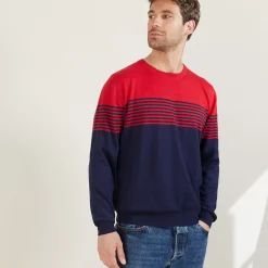 Maison Montagut Pulls>Pull Raye En Cachemire Et Lin - Dalton