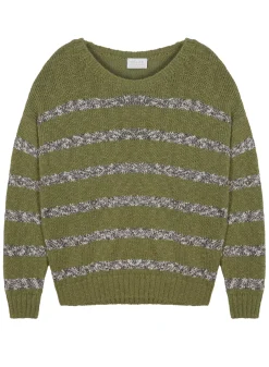 Maison Montagut Pulls>Pull Raye En Coton Et Lin - Thildie