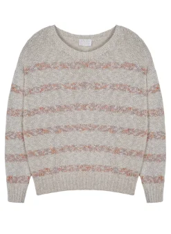 Maison Montagut Pulls>Pull Raye En Coton Et Lin - Thildie