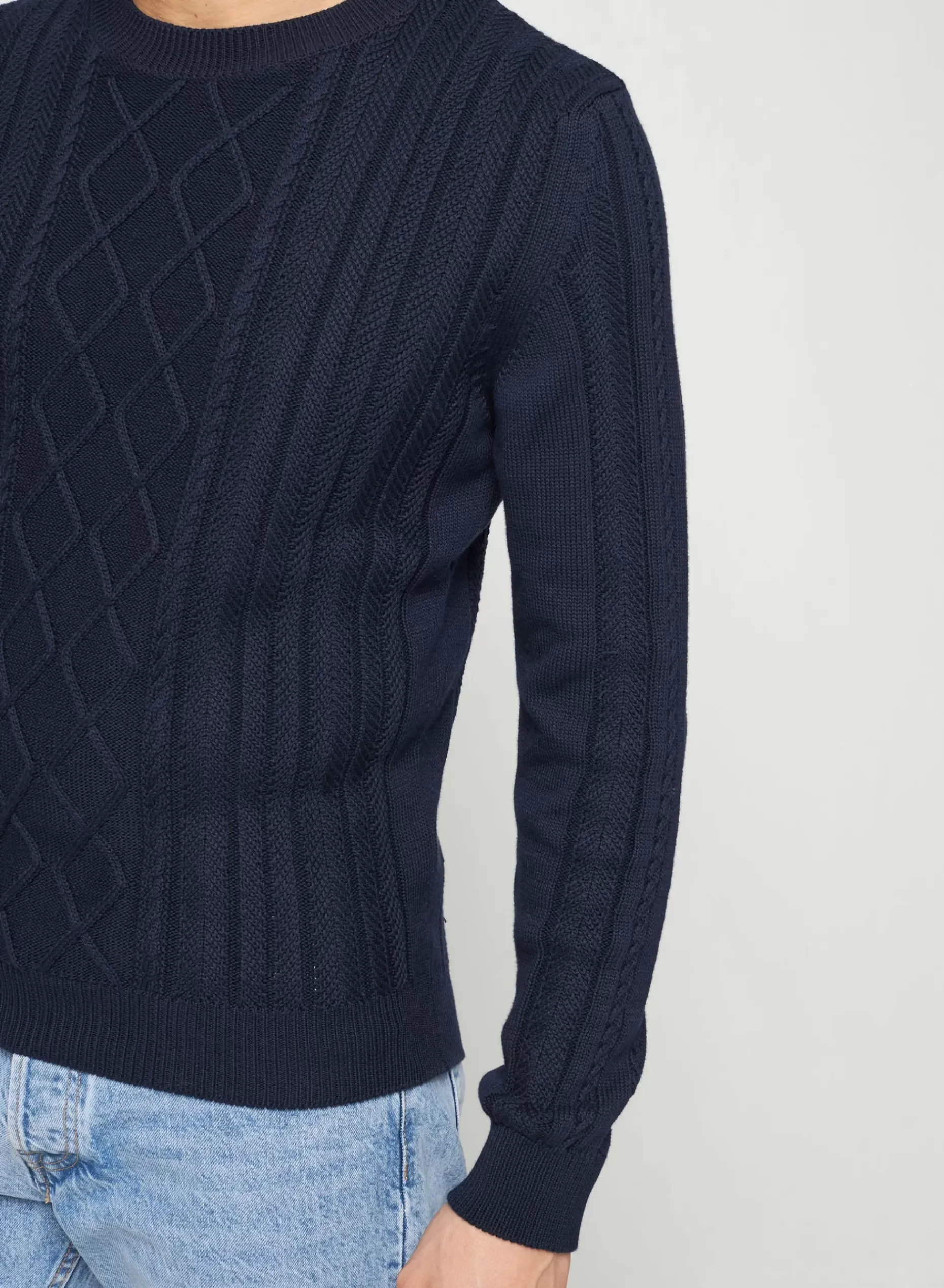 Maison Montagut Pulls>Pull Torsade En Coton Bio - Ridwane