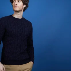 Maison Montagut Pulls>Pull Torsade En Coton - Dublin