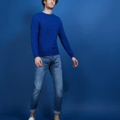 Maison Montagut Pulls>Pull Torsade En Coton - Dublin