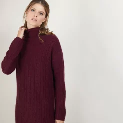 Maison Montagut Robes>Robe En Cachemire 4 Fils A Mailles Torsadees - Gisele