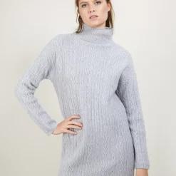 Maison Montagut Robes>Robe En Cachemire 4 Fils A Mailles Torsadees - Gisele