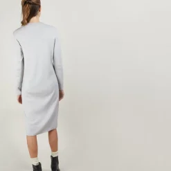 Maison Montagut Robes>Robe En Laine Boutons Epaule - Frankie