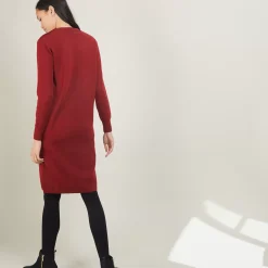 Maison Montagut Robes>Robe En Laine Boutons Epaule - Frankie