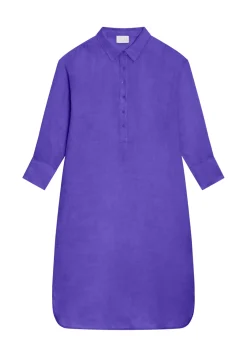 Maison Montagut Robes>Robe Longue Col Polo En Lin - Valerie