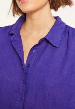 Maison Montagut Robes>Robe Longue Col Polo En Lin - Valerie