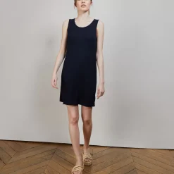 Maison Montagut Robes>Robe Longue En Lin Flamme - Bardot