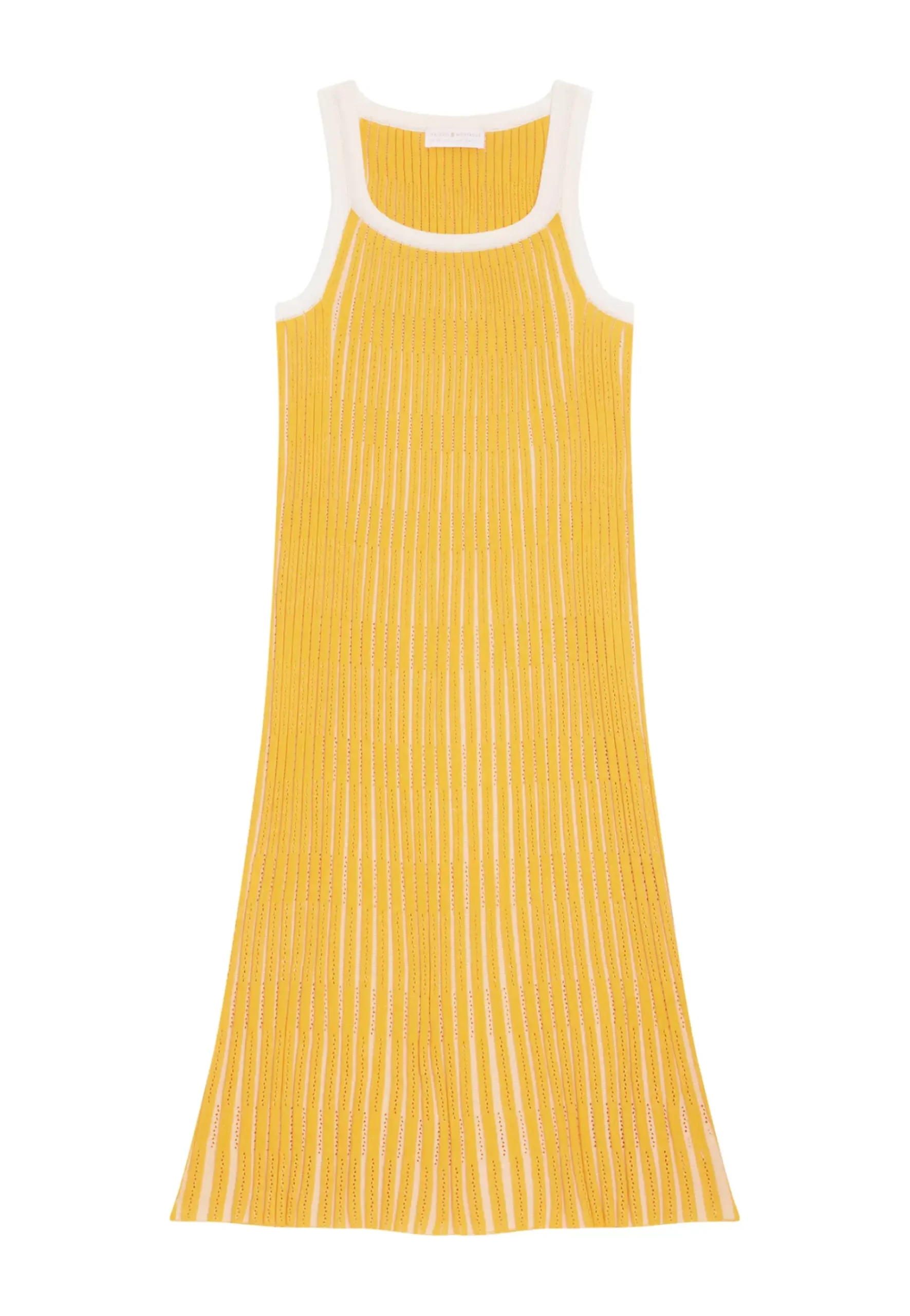 Maison Montagut Robes>Robe Plissee En Coton Bio - Melodie Moutarde