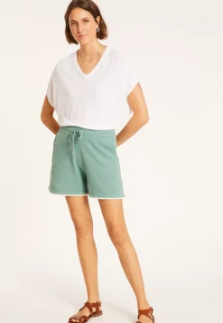 Maison Montagut Pantalons>Short A Poches En Coton Brosse - Maze
