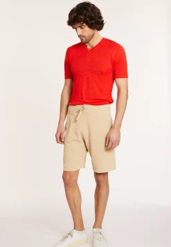Maison Montagut Shorts Et Pantalons>Short En Coton Brosse - Drey
