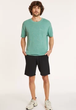 Maison Montagut Shorts Et Pantalons>Short En Coton Brosse - Drey
