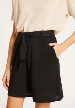 Maison Montagut Pantalons>Short Fluide En Lin Flamme - Maceo