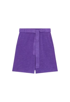 Maison Montagut Pantalons>Short Fluide En Lin Flamme - Maceo