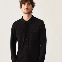 Maison Montagut Chemises>Surchemise A Poches Plaquees En Laine Merinos - Andy