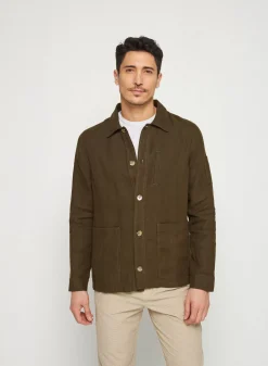 Maison Montagut Chemises>Surchemise Casual En Lin - Rodrigue