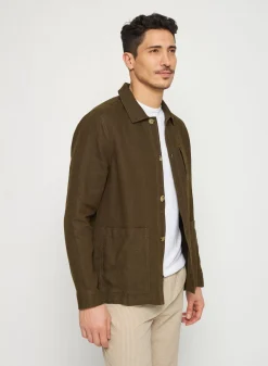 Maison Montagut Chemises>Surchemise Casual En Lin - Rodrigue