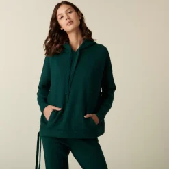 Maison Montagut Pulls>Sweat A Capuche En Cachemire Avec Poches - Ado