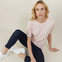 Maison Montagut T-Shirts>Top Femme En Laine Et Soie - Alex