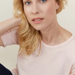 Maison Montagut T-Shirts>Top Femme En Laine Et Soie - Alex