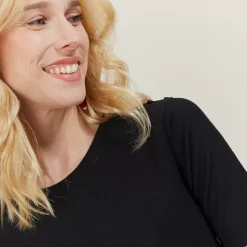 Maison Montagut T-Shirts>Top Femme En Laine Et Soie - Alex