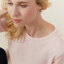 Maison Montagut T-Shirts>Top Femme En Laine Et Soie - Alex