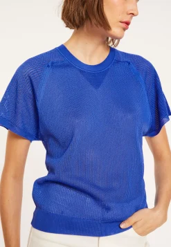 Maison Montagut T-Shirts>T-Shirt A Cotes En Fil Lumiere - Malory