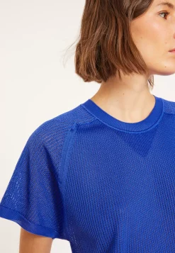 Maison Montagut T-Shirts>T-Shirt A Cotes En Fil Lumiere - Malory
