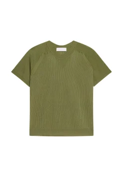 Maison Montagut T-Shirts>T-Shirt A Cotes En Fil Lumiere - Malory