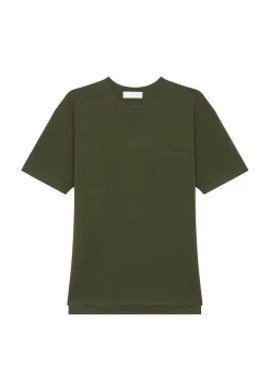 Maison Montagut T-Shirts>T-Shirt Ample Avec Poche En Laine Merinos - Florentin
