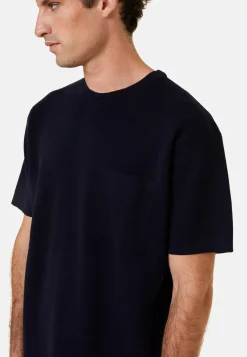 Maison Montagut T-Shirts>T-Shirt Ample Avec Poche En Laine Merinos - Florentin