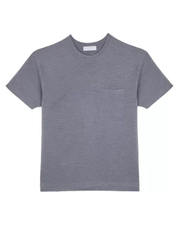 Maison Montagut T-Shirts>T-Shirt Ample Avec Poche En Laine Merinos - Florentin