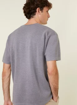 Maison Montagut T-Shirts>T-Shirt Ample Avec Poche En Laine Merinos - Florentin