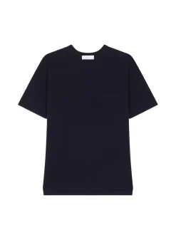 Maison Montagut T-Shirts>T-Shirt Ample Avec Poche En Laine Merinos - Florentin