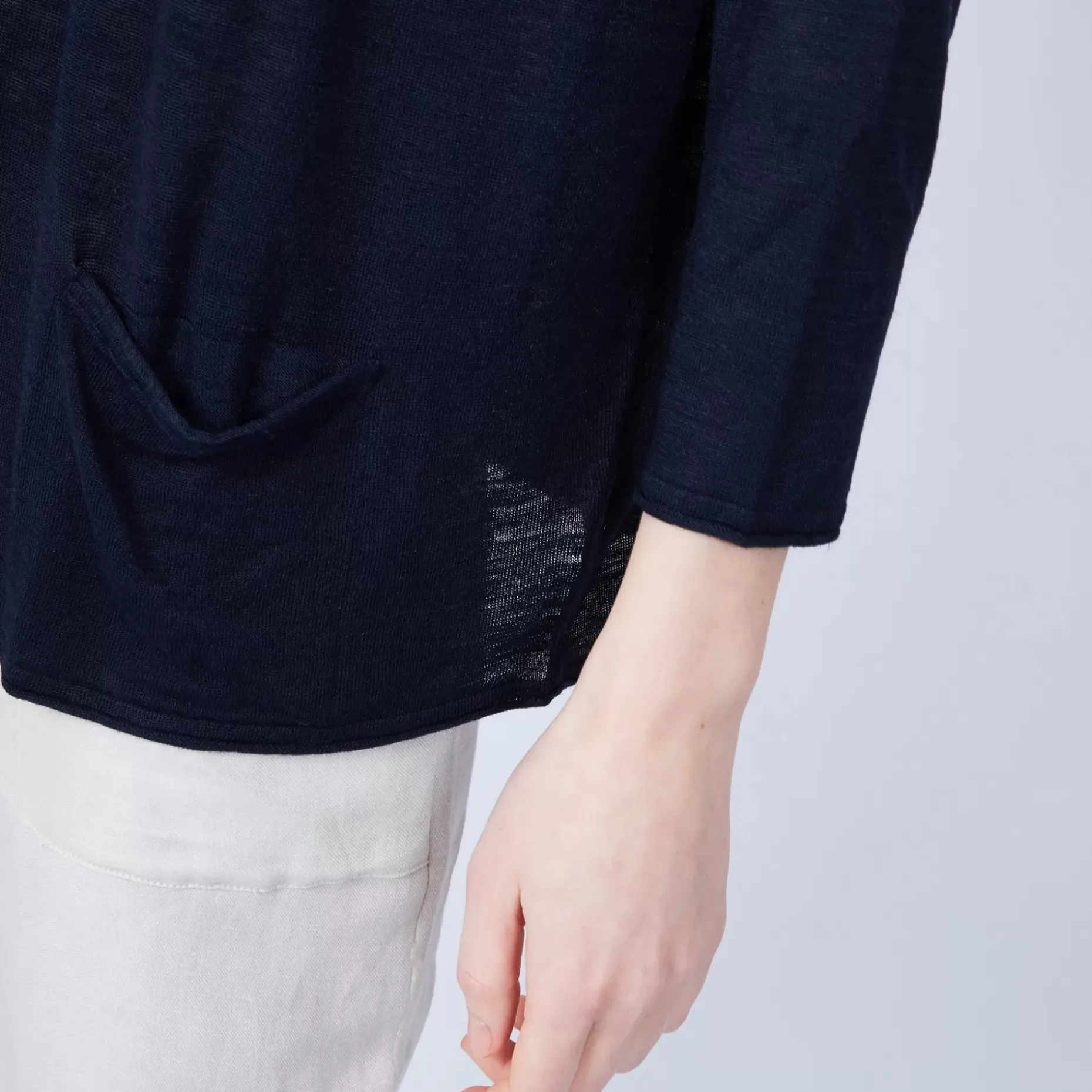 Maison Montagut T-Shirts>T-Shirt Ample Col V - Malou